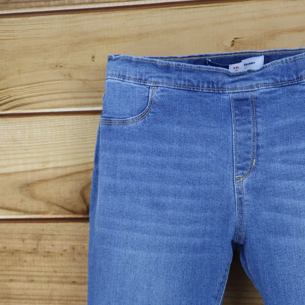 Old Navy Skinny Jeans Girls Size XXL (18) Blue Medium Wash Denim Stretch Pull-On